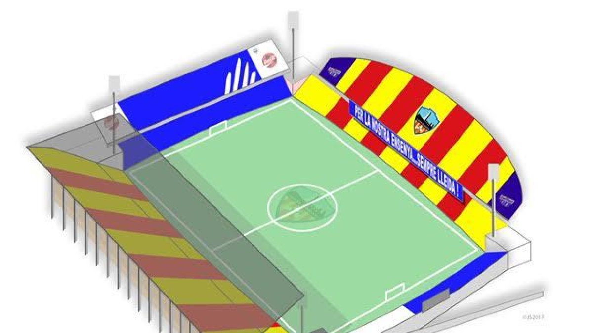 Imagen de la recreación del mosaico previsto para el miércoles.