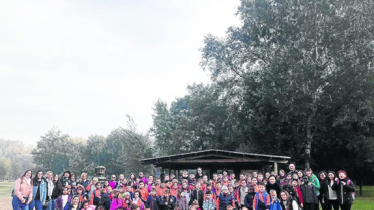 Alumnes de les tres escoles que conformen el ZER Alt Segrià, pertanyents a les poblacions de Vilanova del Segrià, la Portella i Torre-serona.