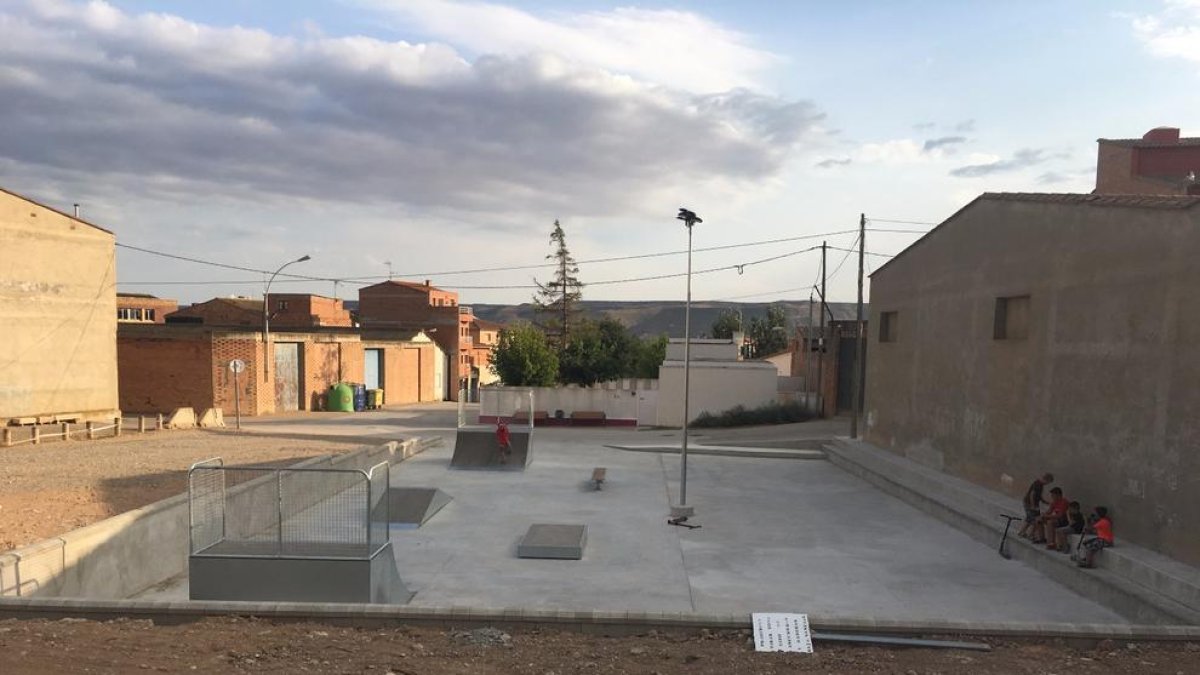 La zona on s’ha habilitat l’skate de Saidí.