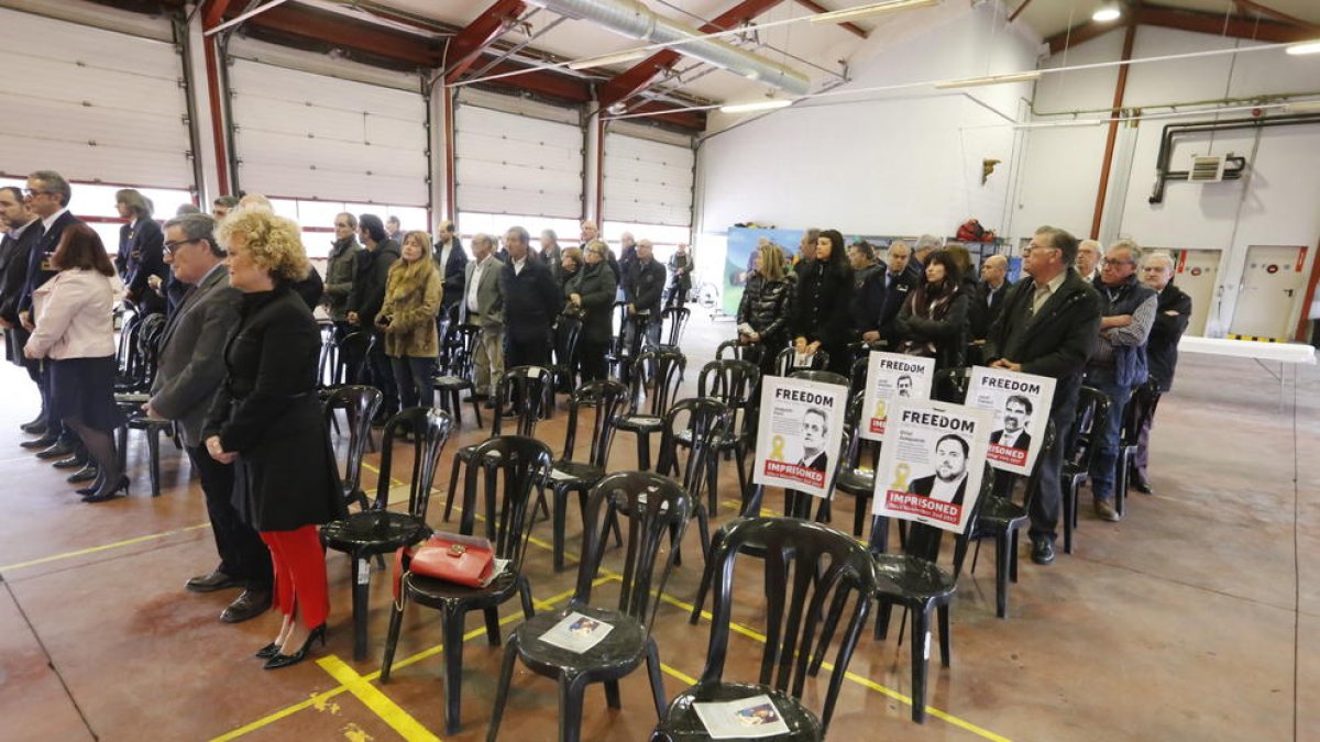 Un momento de la misa a la que sí acudió el alcalde de Lleida, Àngel Ros.