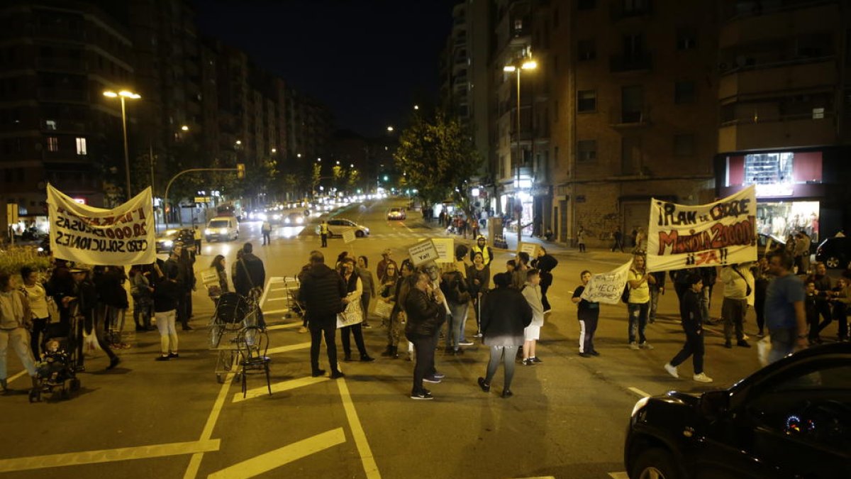 Manifestación en octubre de los vecinos de la Mariola.
