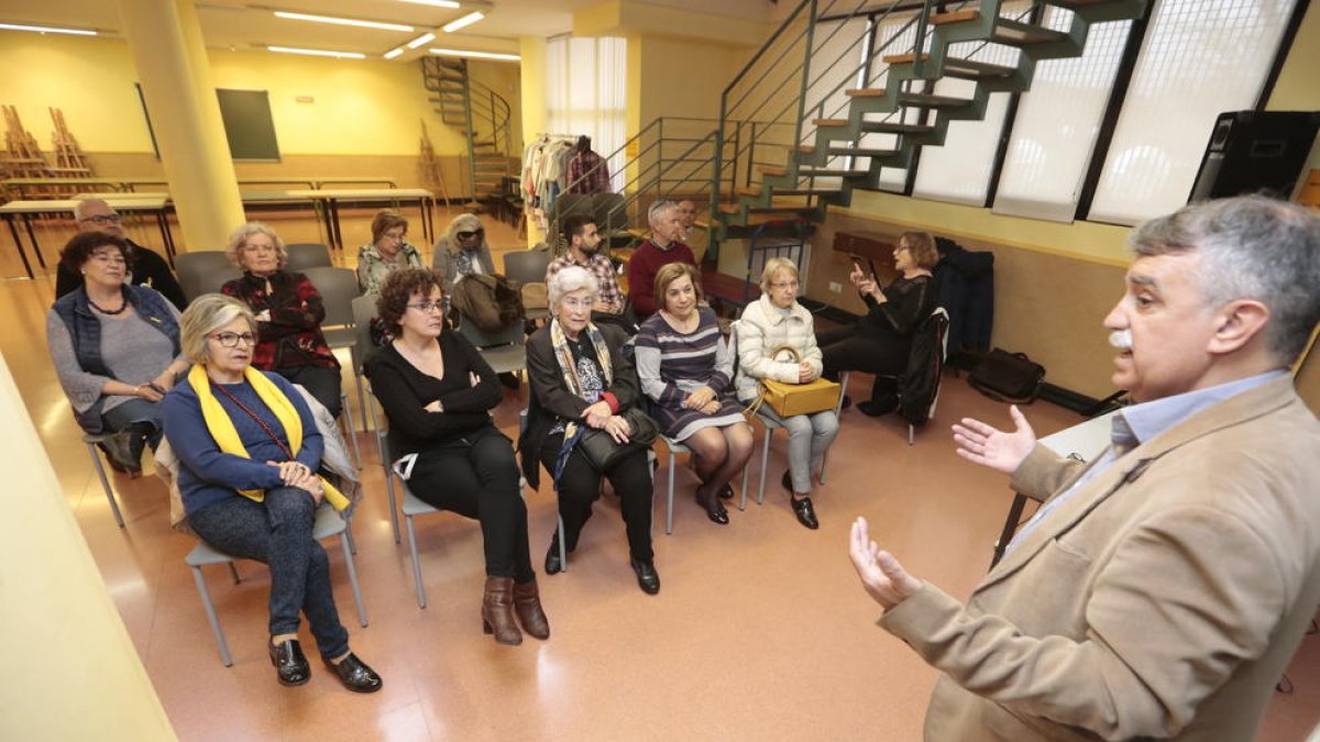 Un moment de la presentació dels resultats, ahir, al Casal Cívic de la Mercè.