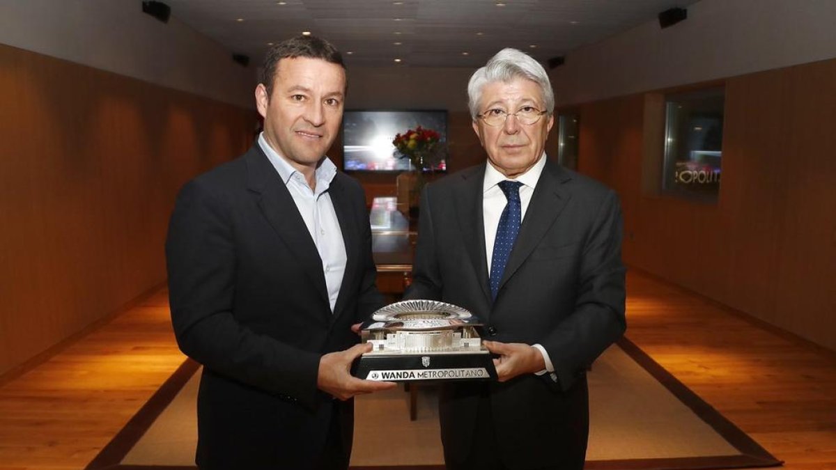 Álex Albístegui, ahir durant l’entrenament de l’equip a l’Annex.