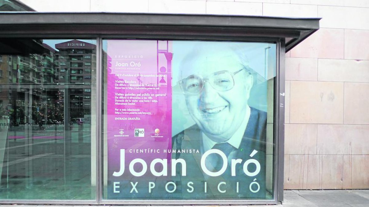 El mateix Toni Prim va capturar la imatge del cartell amb la seua foto anunciant l’exposició a l’Auditori.