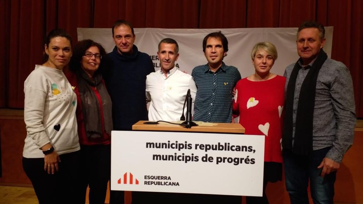 Serra (izq.)  y Santi Pelegrí, nuevo alcaldable de ERC en Alcarràs.