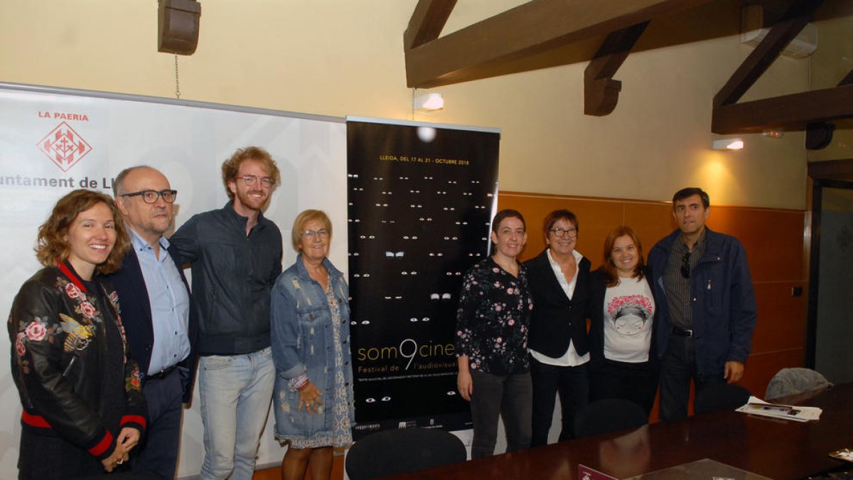 Presentació ahir a la Paeria de la nova edició del festival Som Cinema de Lleida.