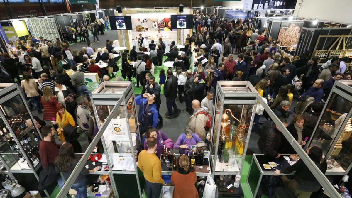 El Pavelló de l’Oli de les Borges Blanques va estar ple durant tot el dia d’ahir.