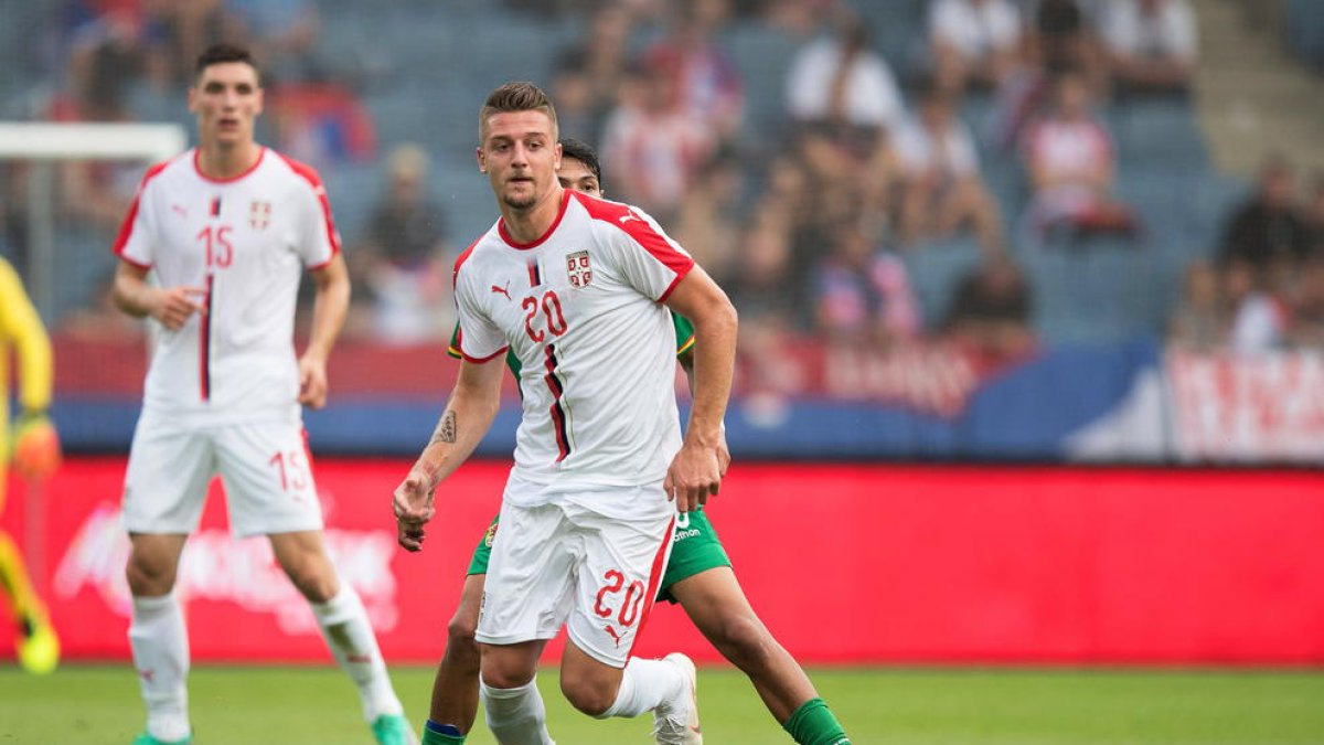 Sergej Milinkovic-Savic, durant l’últim amistós de Sèrbia abans de debutar al Mundial.