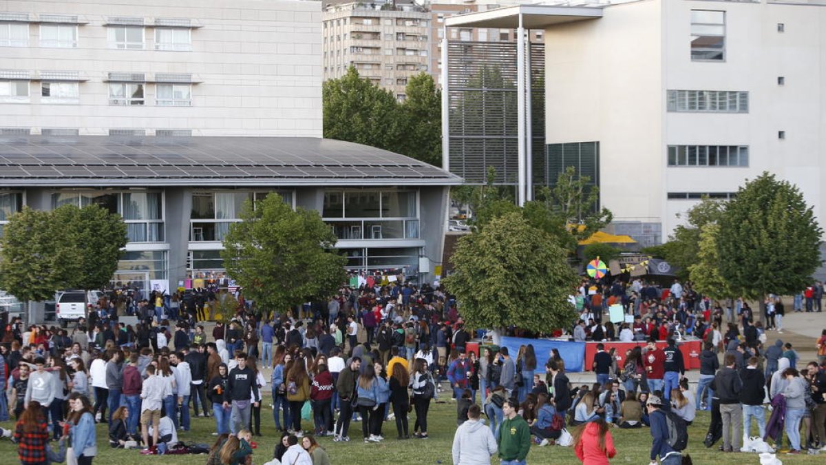 Imagen de un momento de la pasada edición de la fiesta mayor de los estudiantes de la UdL.