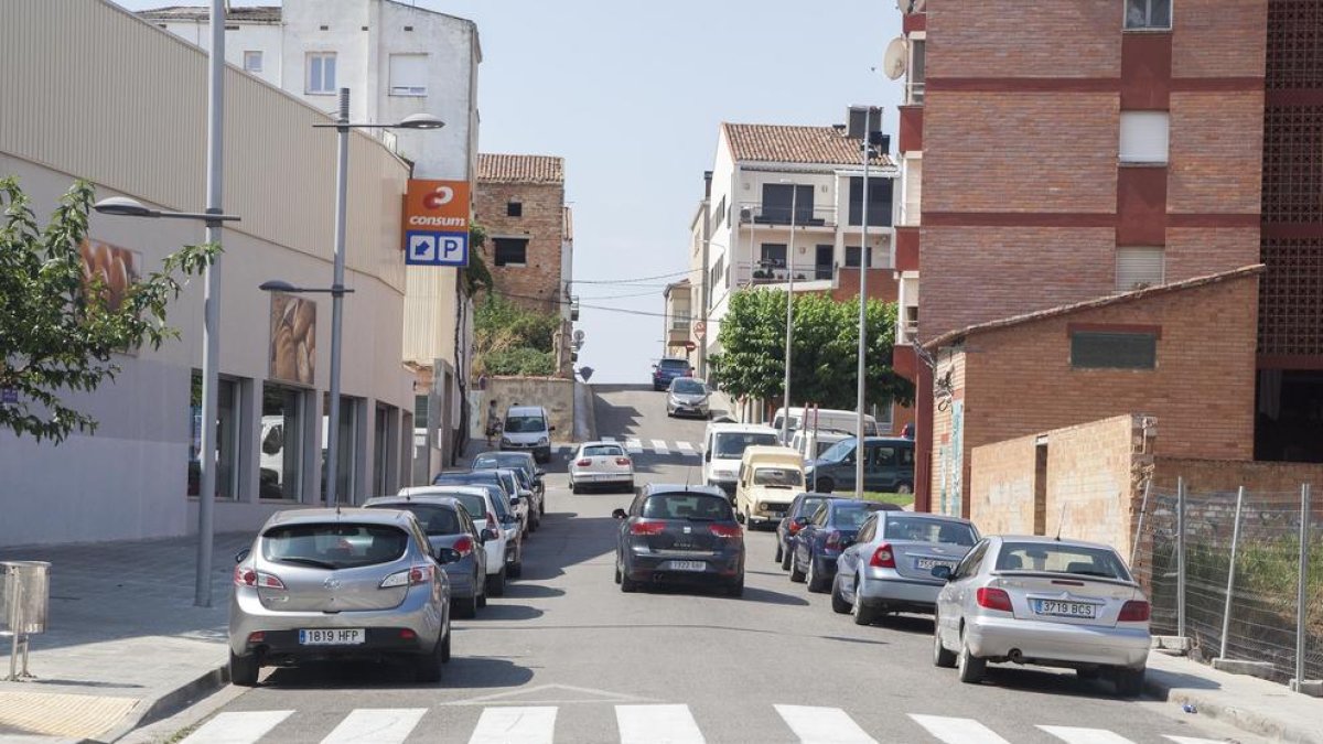 La calle Isabel Casanovas de Bellpuig.
