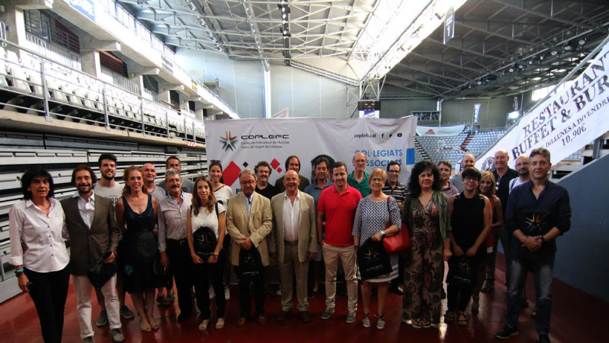 Los asistentes al acto del COPLEFC ayer en el Barris Nord.