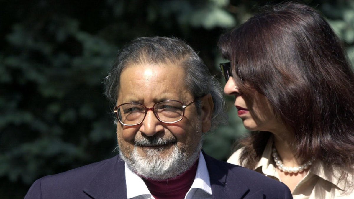 Imagen de archivo del escritor británico de origen indio Vidiadhar Surajprasad Naipaul.