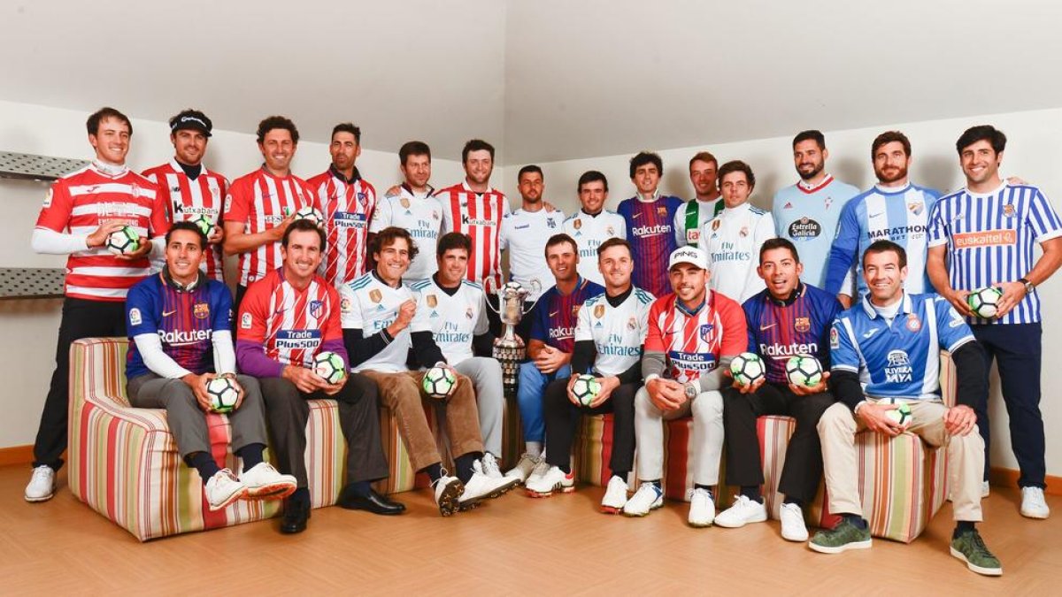 Pigem prepara l’Open d’Espanya posant amb la samarreta del Barça