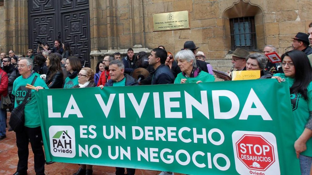 Una de las protestas del sábado contra el Tribunal Supremo.