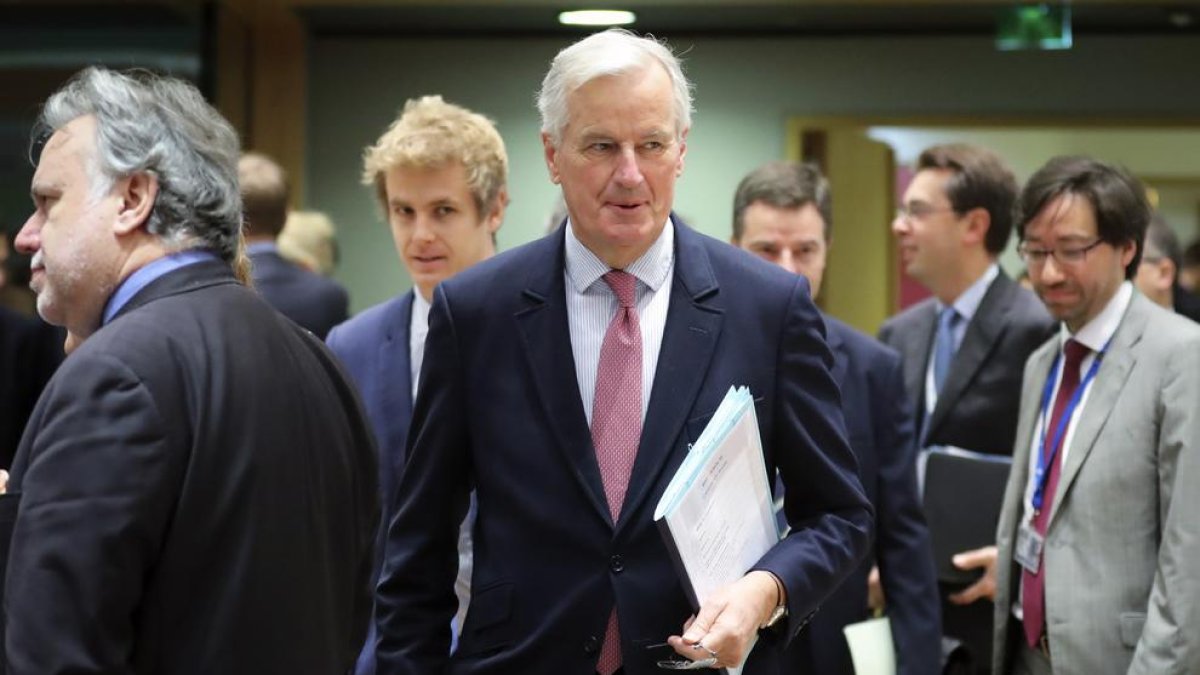 El negociador en cap de la UE per al Brexit, Michel Barnier, ahir a Brussel·les.