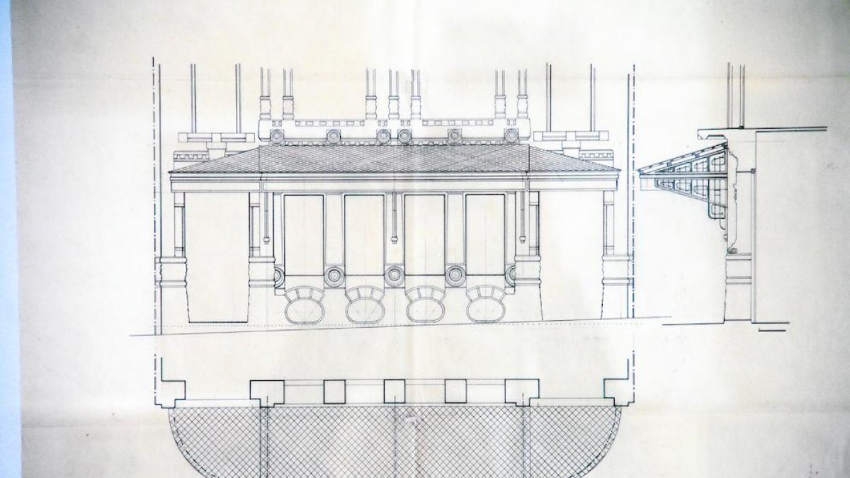 Dibuix de detall de Francesc de Paula Morera.