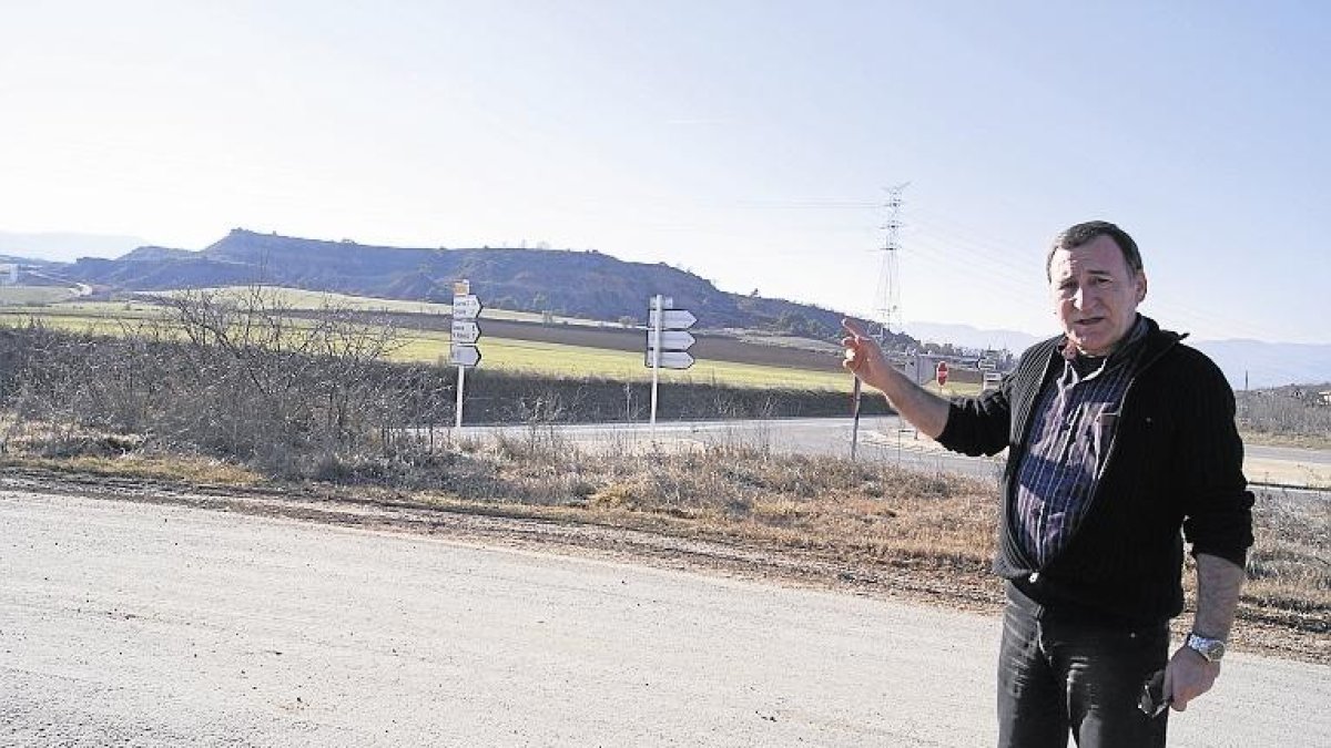 Imatge d’arxiu de l’emplaçament previst per a la subestació.