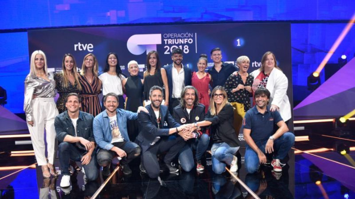 Profesores y miembros del jurado de la nueva edición de ‘OT’.