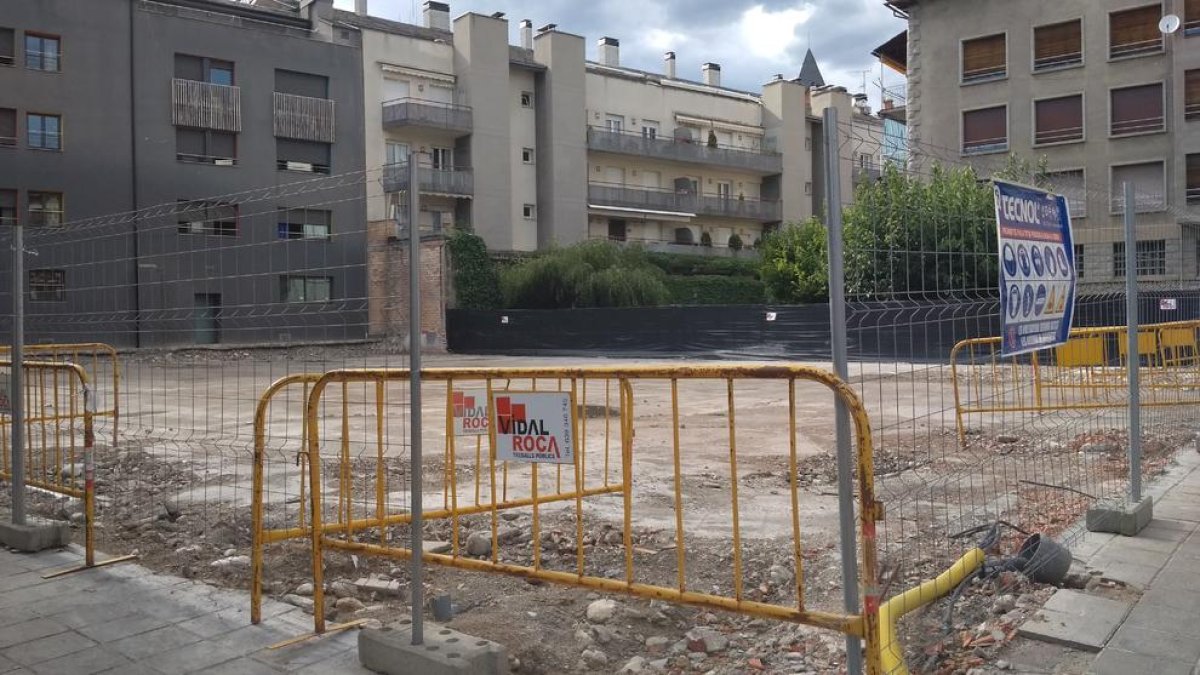 El solar donde se construirá el nuevo CAP de La Seu d’Urgell.
