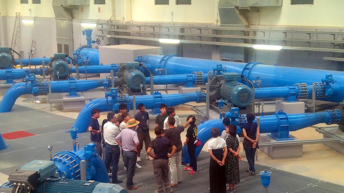 La delegació nipona va visitar l’empresa Aigües del Segarra-Garrigues.