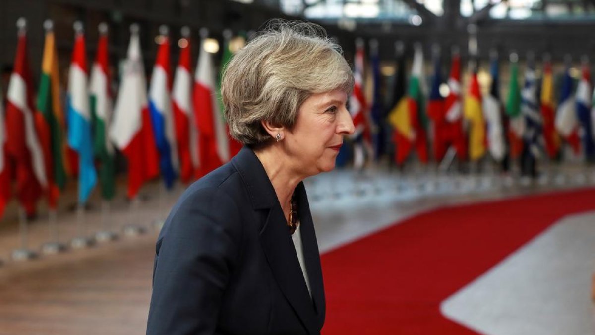 Imagen de la primera ministra británica Theresa May.