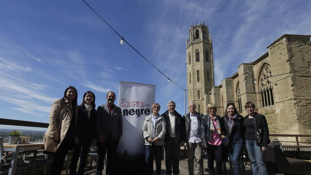 La presentació va tenir lloc ahir a la terrassa del restaurant 1203 de la Seu Vella de Lleida.