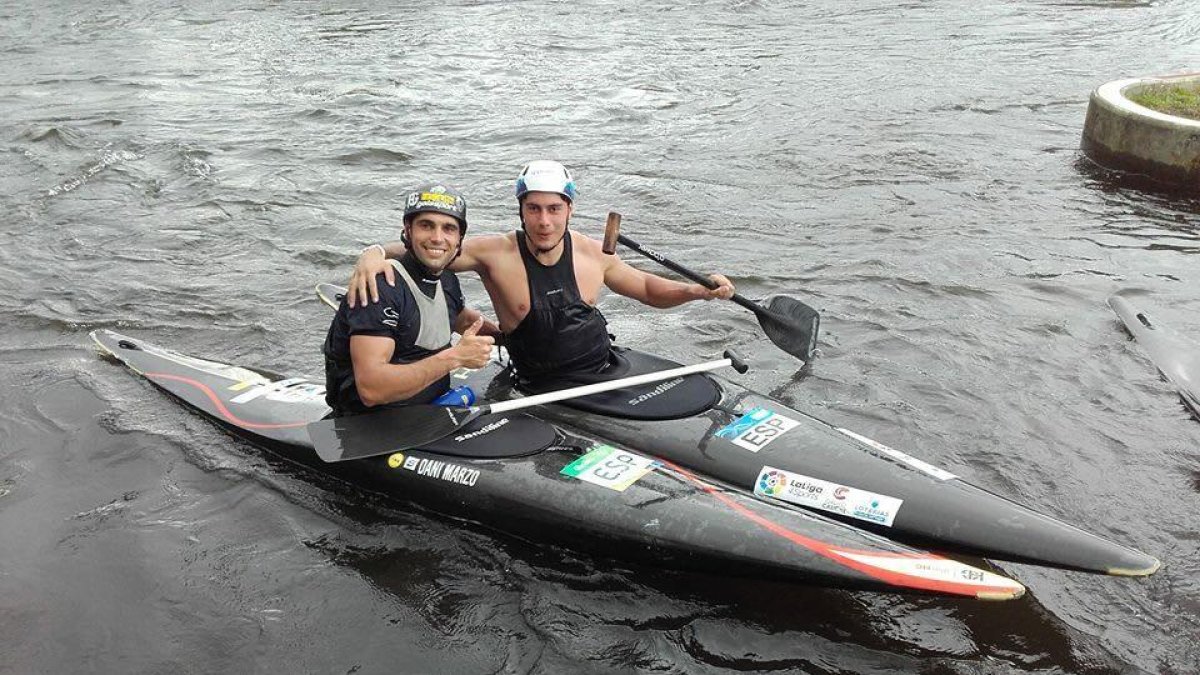 Dani Marzo i Jordi Tebé, els dos lleidatans que entrenen a l’illa de la Reunió.