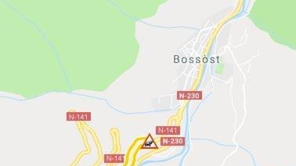 Pas alternatiu a l'N-141 a Bossòst per una esllavissada