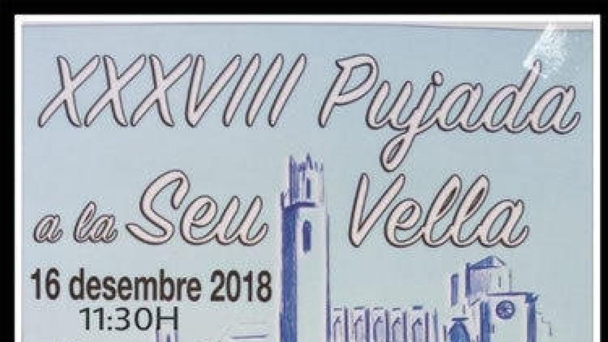 El cartel de la Pujada a la Seu Vella