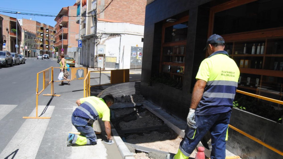 Las obras corren a cargo de la brigada municipal.