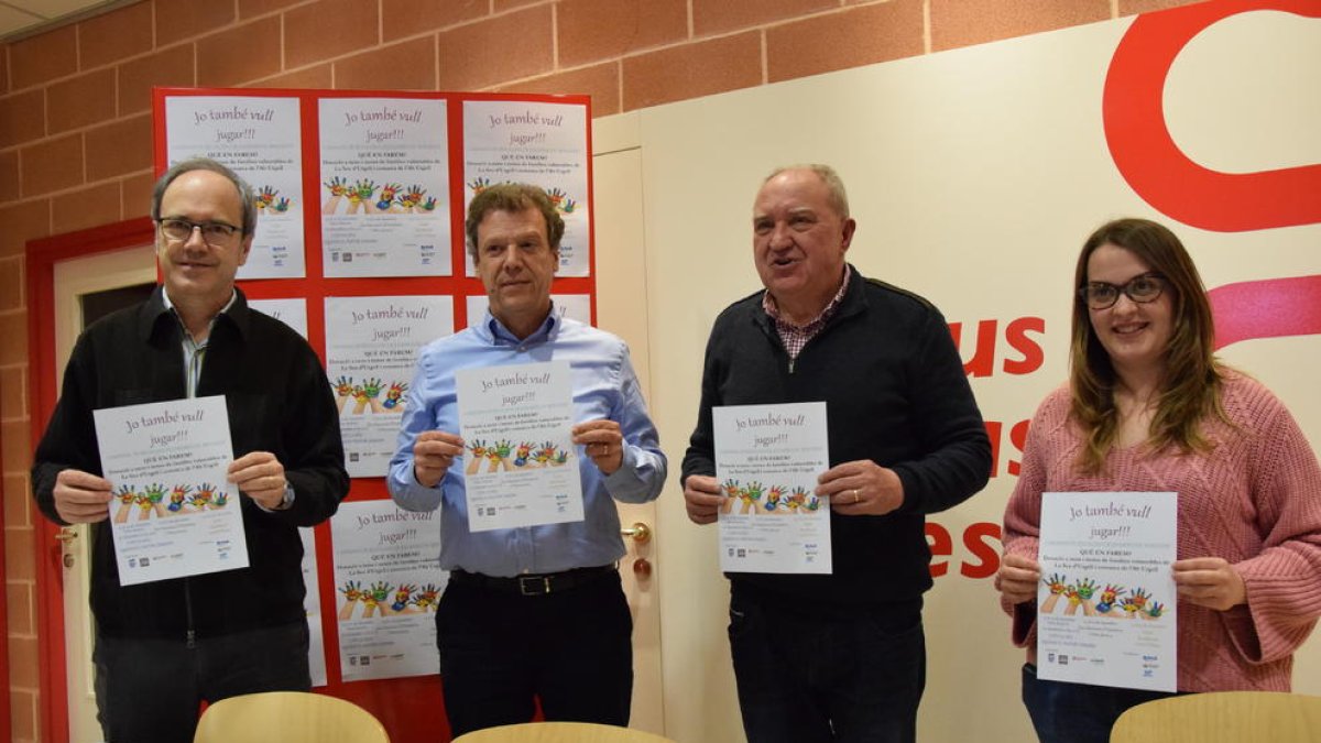 La cuarta edición de la campaña de recogida de juguetes organizada por Cáritas Urgell comienza hoy.