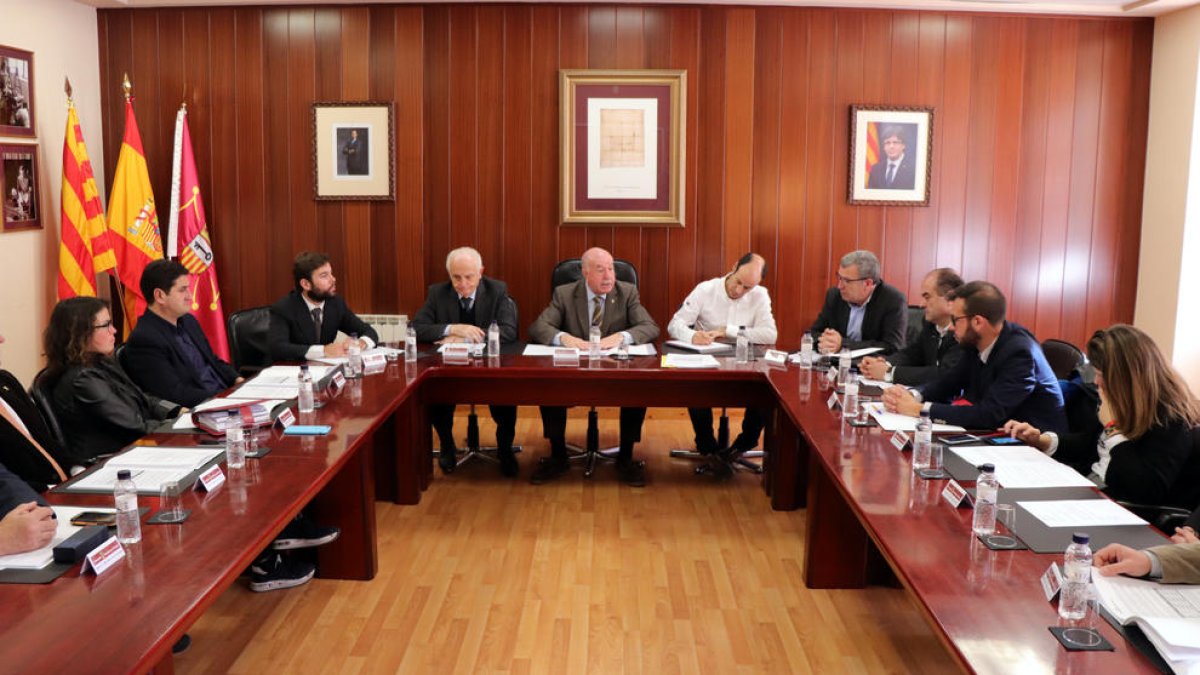 La sesión plenaria del Conselh Generau celebrada ayer.