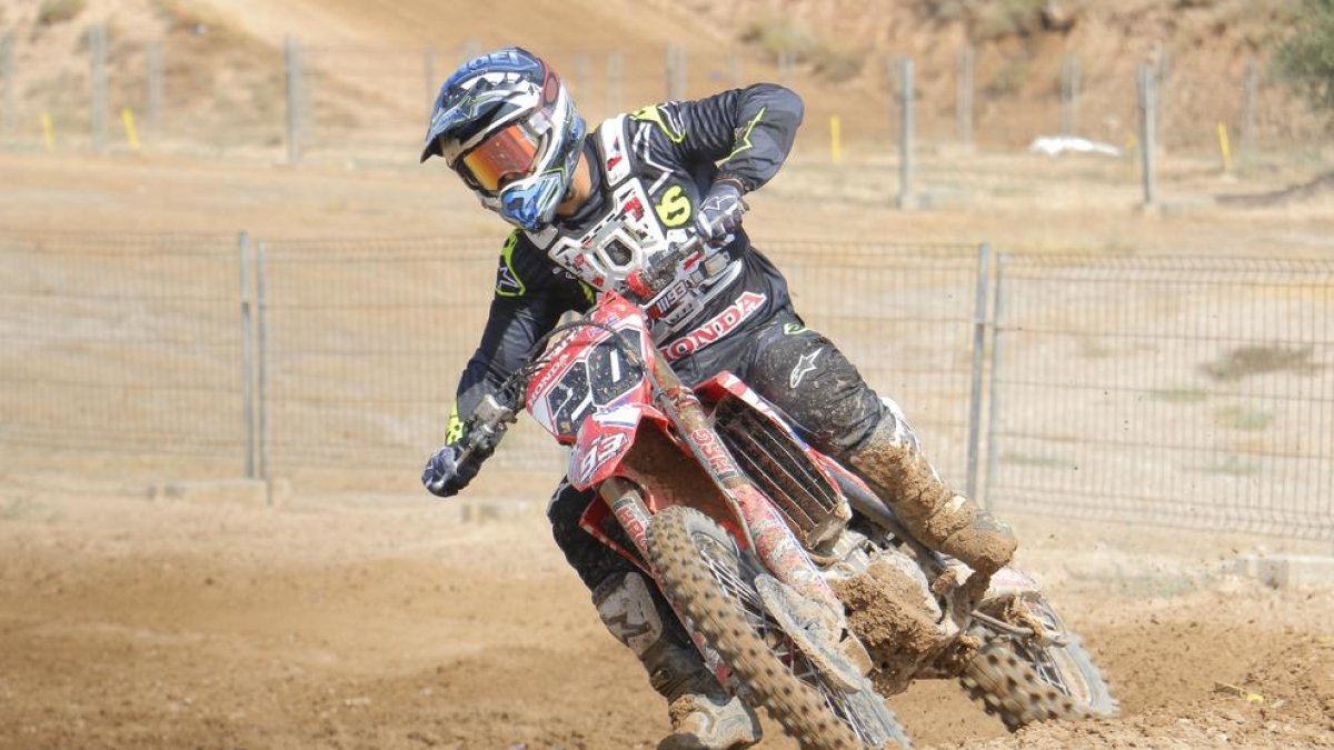José Luis Martínez, en plena acció durant la prova d’ahir.