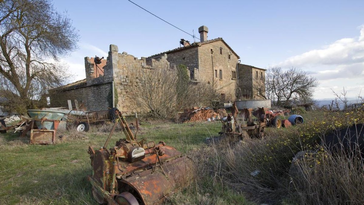 La masia de La Vila, una de les que recuperarà Llanera i, per tant, el municipi de Torà.