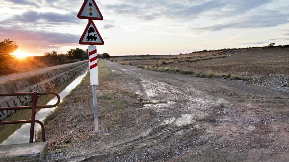 Imatge de les Oluges, on la carretera d’accés al municipi va quedar tancada.