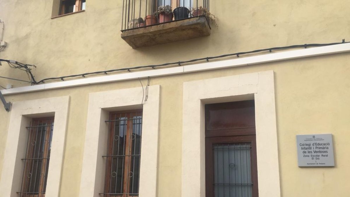 La escuela de Les Ventoses, en el municipio de Preixens.