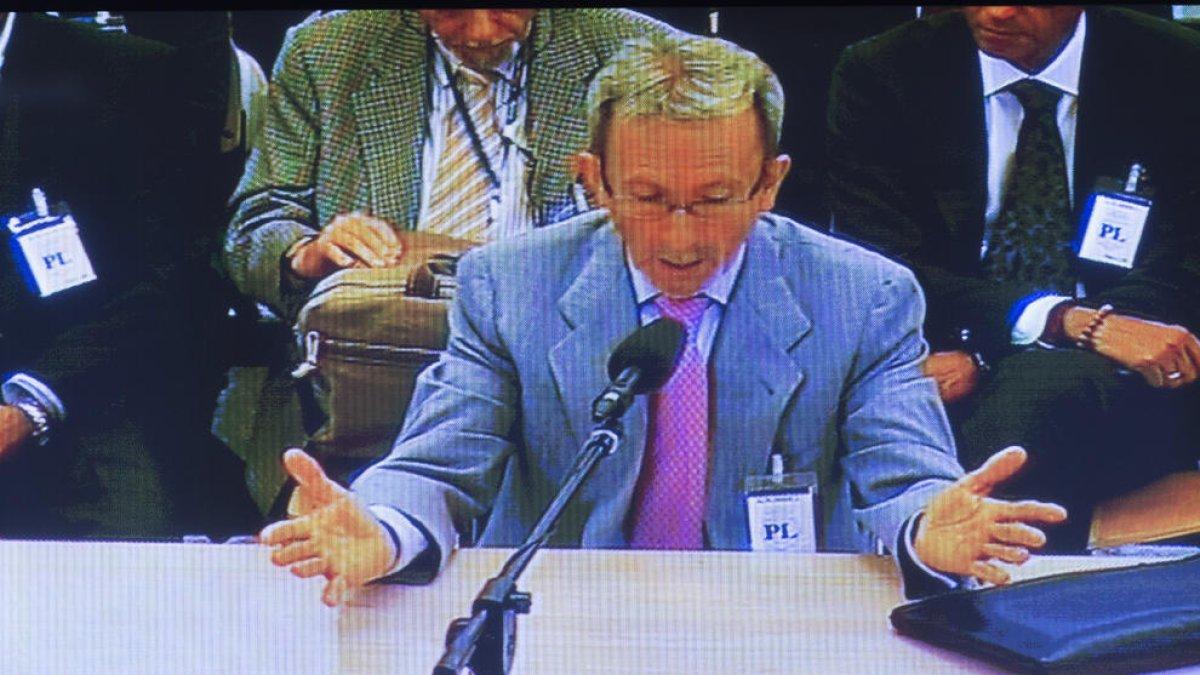Vista de la comparecencia en la Audiencia de Francisco Briones.