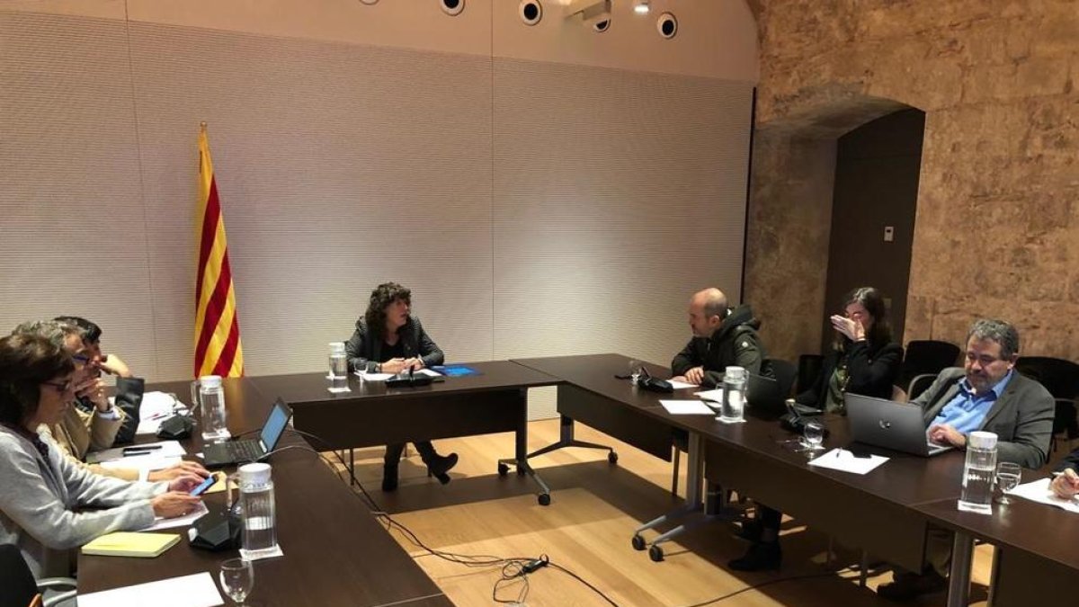 Un momento de la reunión de la Comisión Interdepartamental celebrada ayer en Barcelona