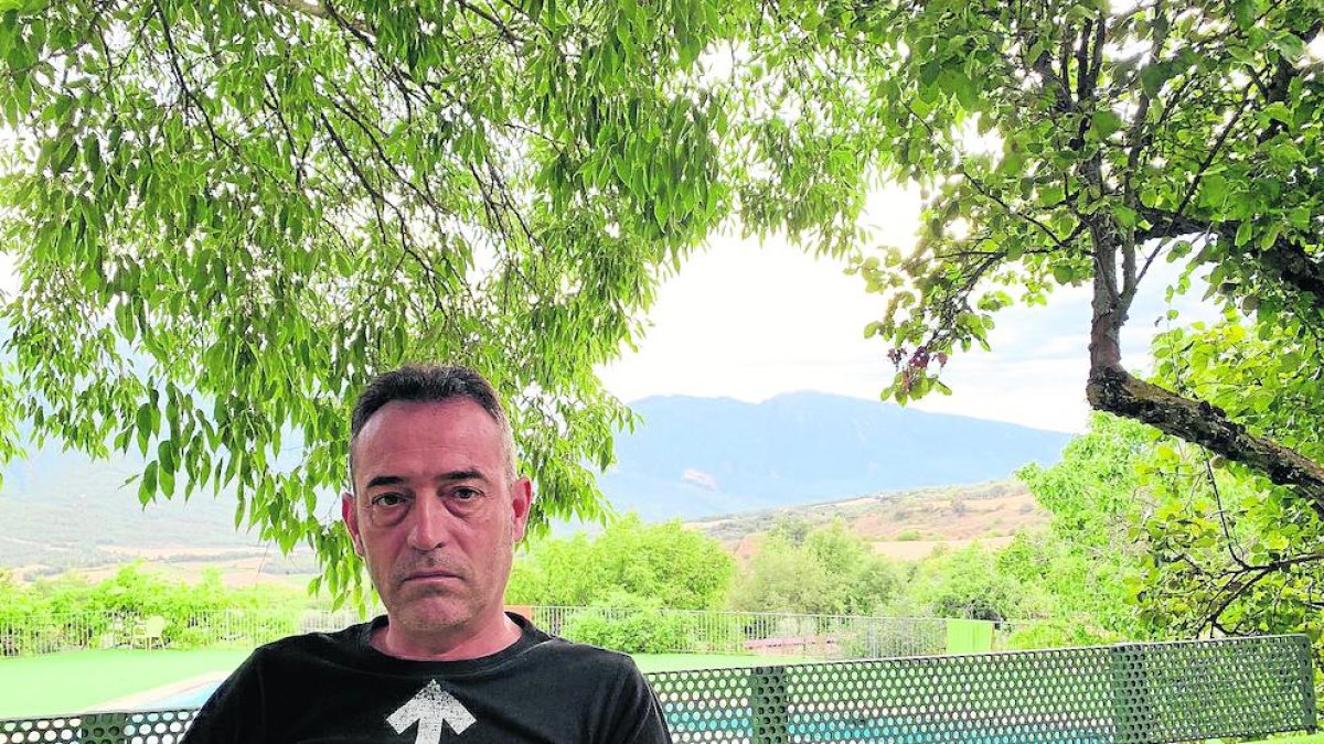 Javier Martínez, en una fotografía en Llimiana, en el Pallars Jussà.