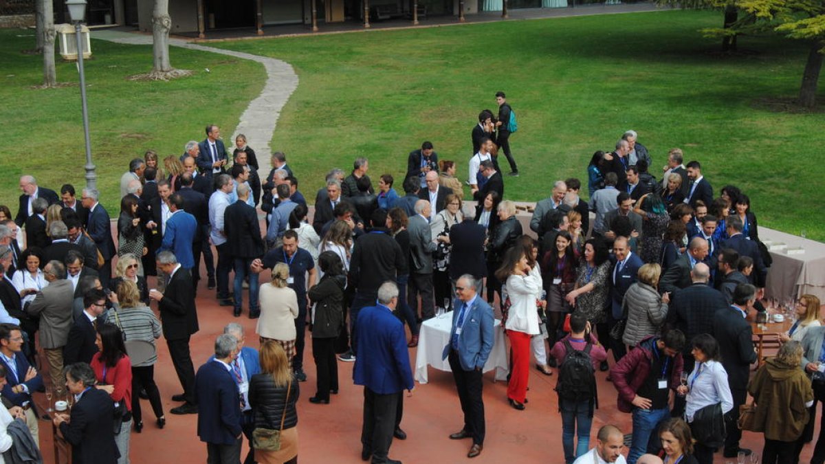 Los empresarios se reunieron en La Boscana de Bellvís.
