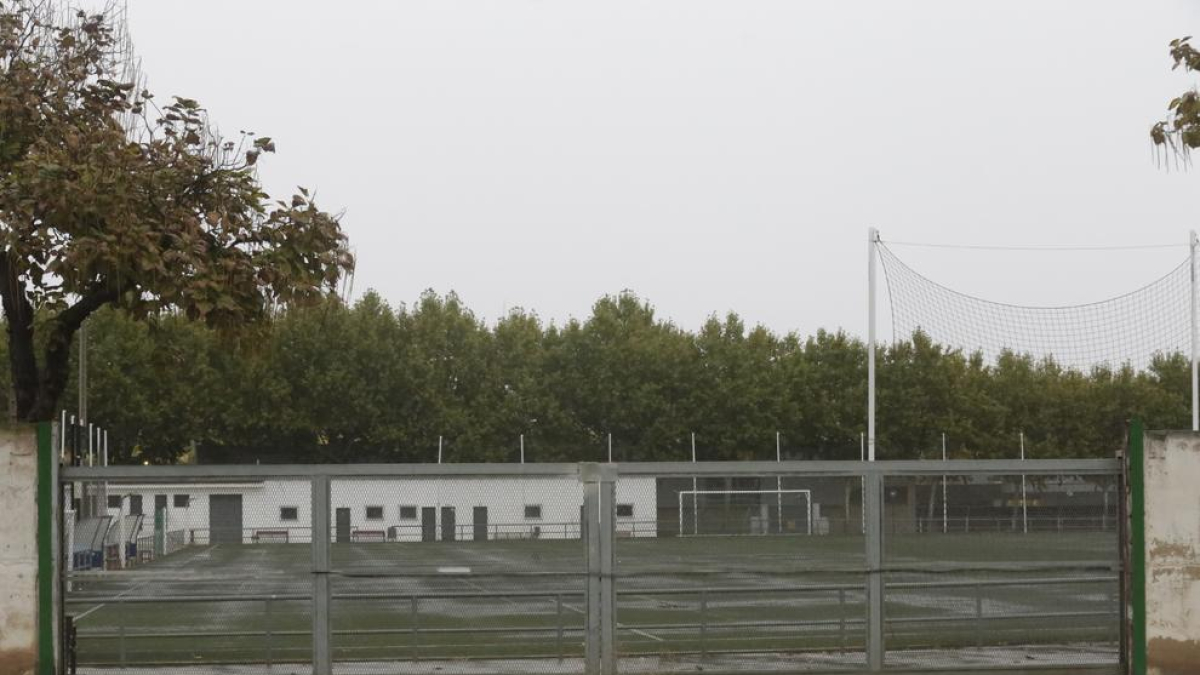 Aspecto que presentaba el domingo el campo de la UE Gardeny.