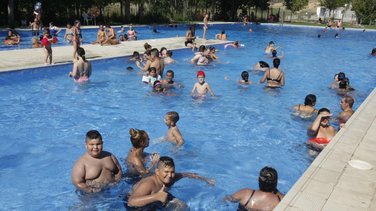 Les piscines del barri de Balàfia, a començaments d’agost.