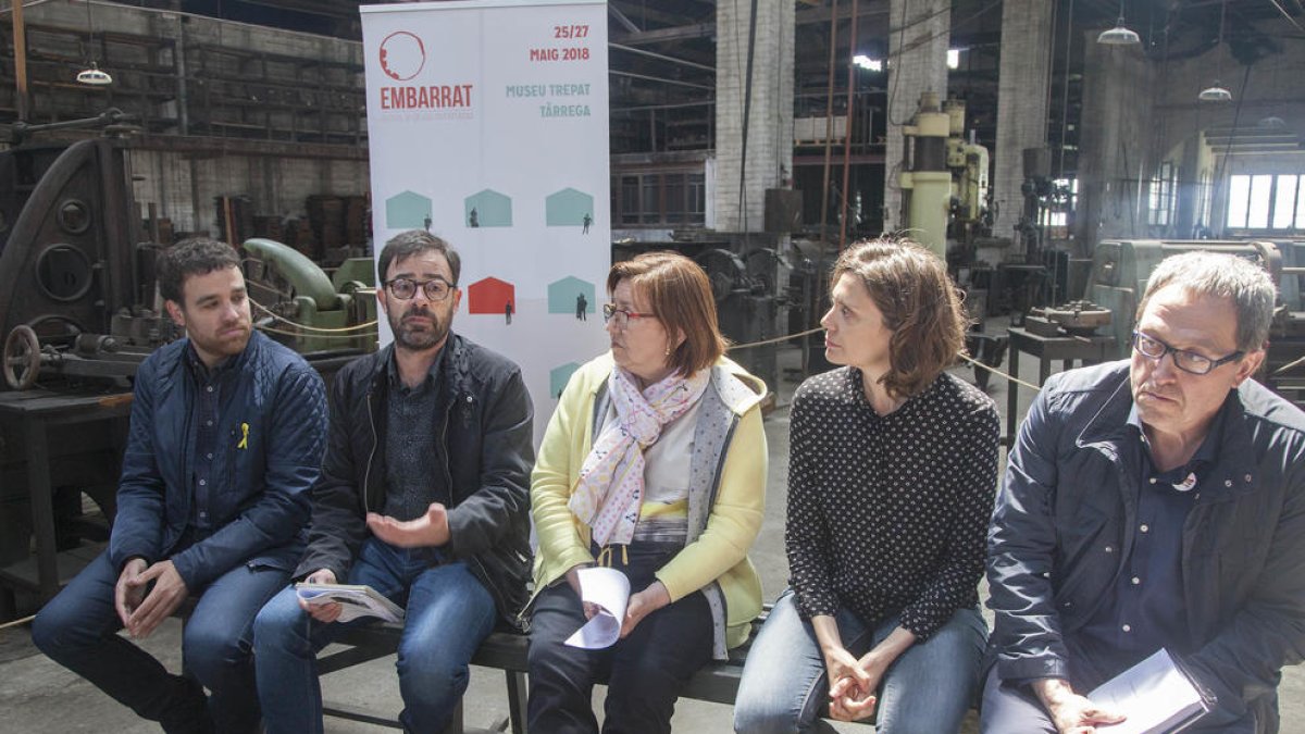 Un moment de la presentació a Cal Trepat. El pressupost del festival és de 26.000 euros.