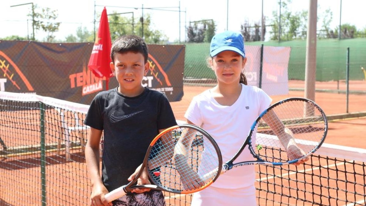 Pol Puig y Neus Torné durante el torneo.