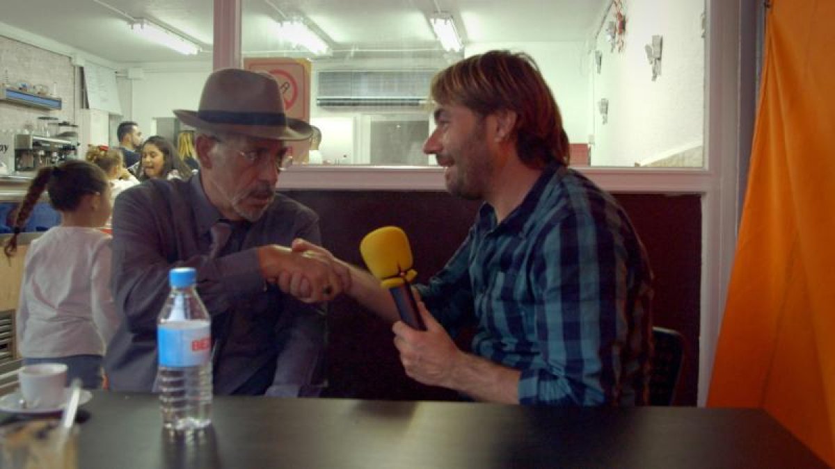 Masferrer con el Tío Lele, un carismático patriarca de La Mina.