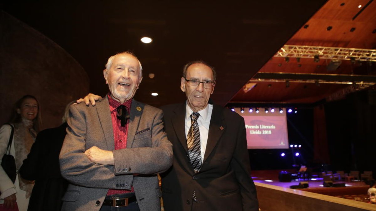 Josep Vallverdú y Jordi Pàmias, dos protagonistas de la velada.