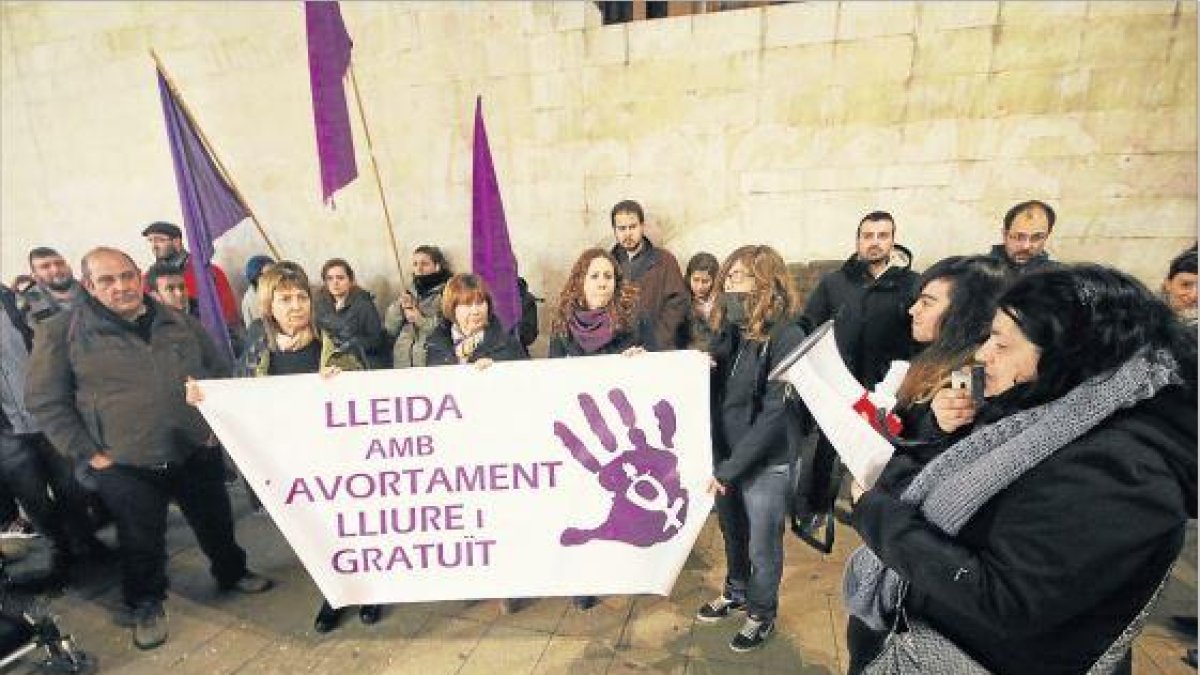 Imatge d’arxiu d’una protesta contra la reforma de l’avortament.