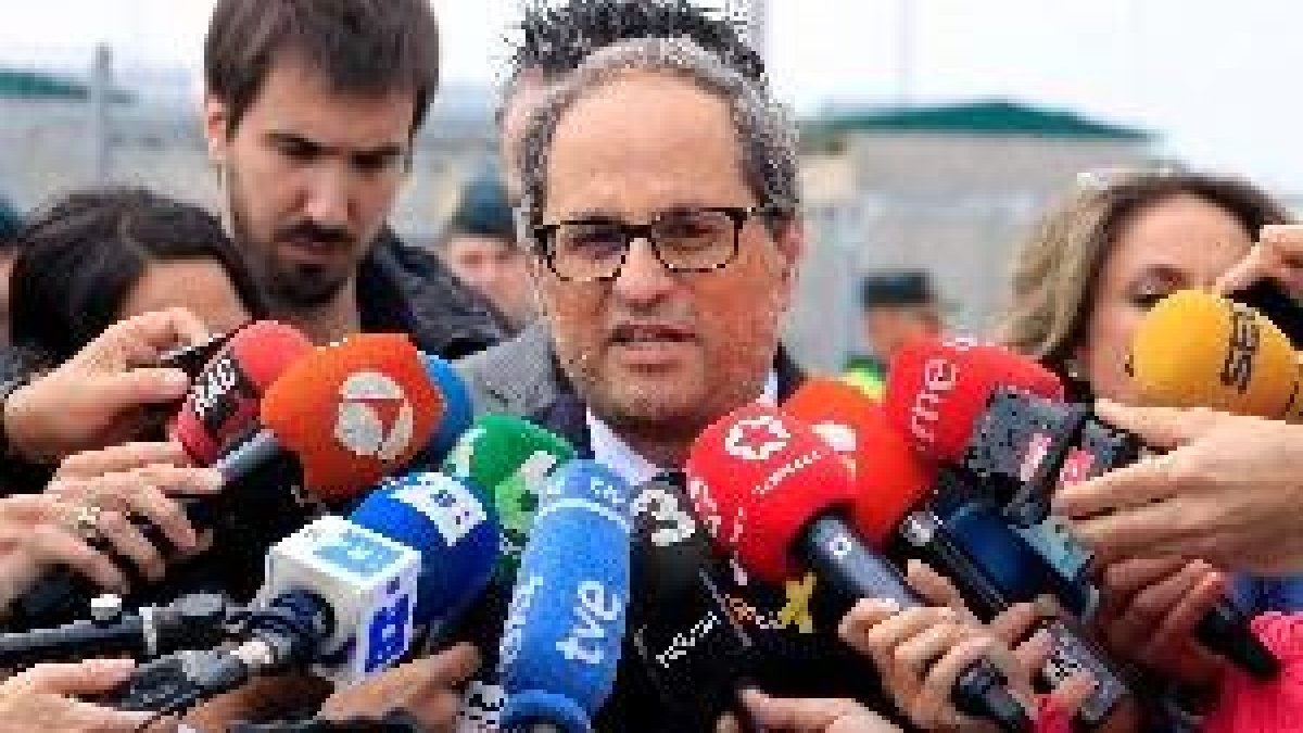Torra demana a Sánchez allunyar-se de l'extrema dreta i dialogar sobre un referèndum