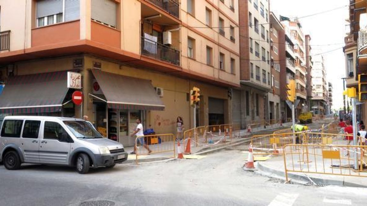 Un tramo de la calle Comtes de Urgell de Lleida cambia de sentido