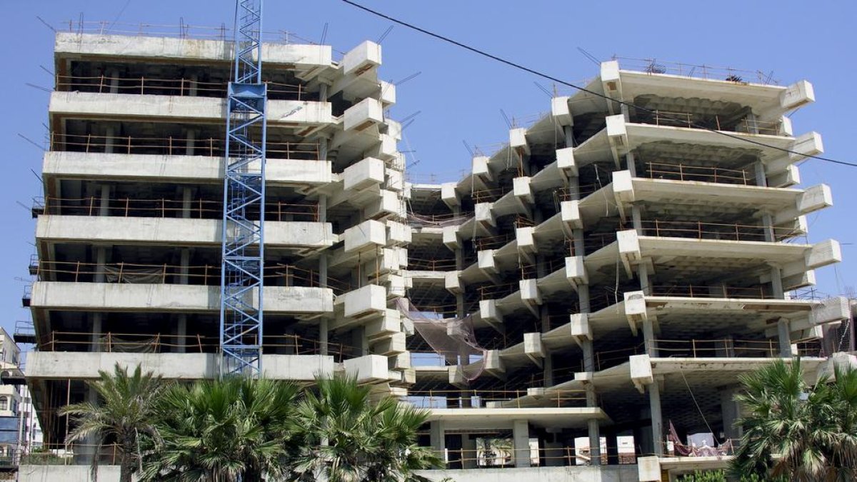 Edificios en construcción.